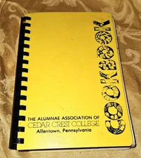 1970s Vintage Cedar Crest College COOKBOOK - 263 pp -VIP Pres. Carter Gov. Thorn