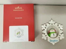 Hallmark Keepsake Christmas Ornament Daughter Snowman Snowflake 2021 QG02012 New