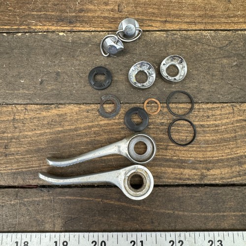 Vintage Shimano 600 Shift Lever Set Friction Down Tube Braze On Shifter 80s A2 - Picture 4 of 10