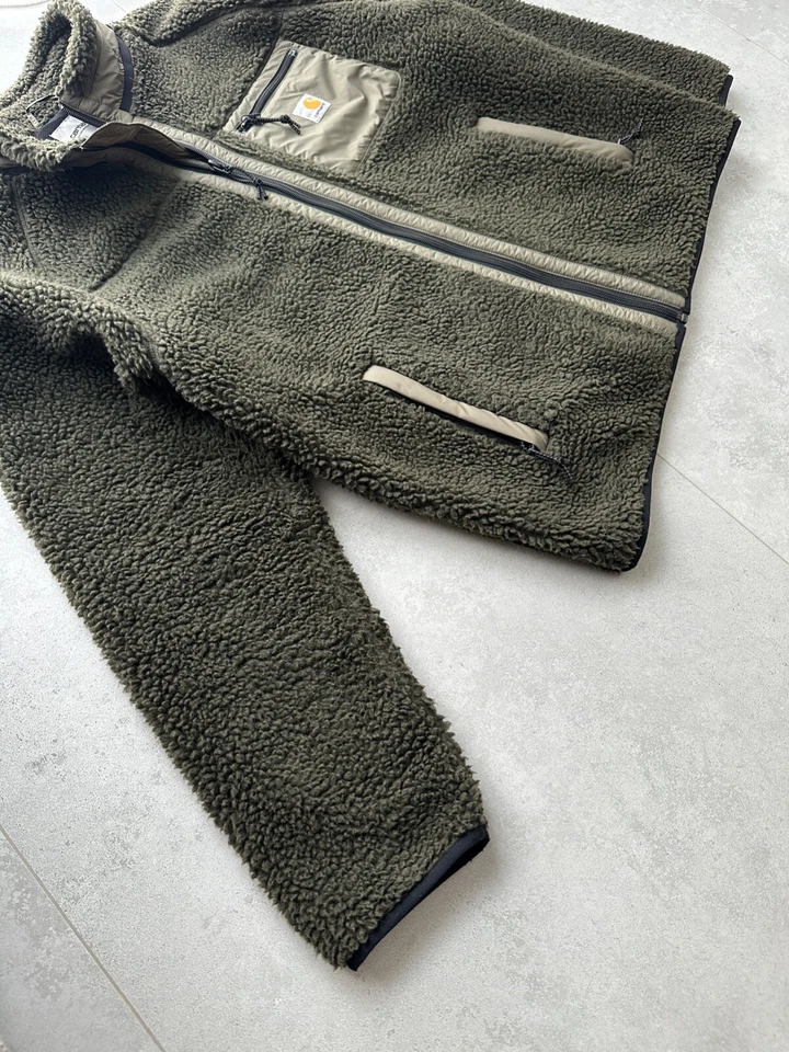 Men's CARHARTT WIP Prentis Liner Fleece Jacket RARE Size XL - Image 4 of 4