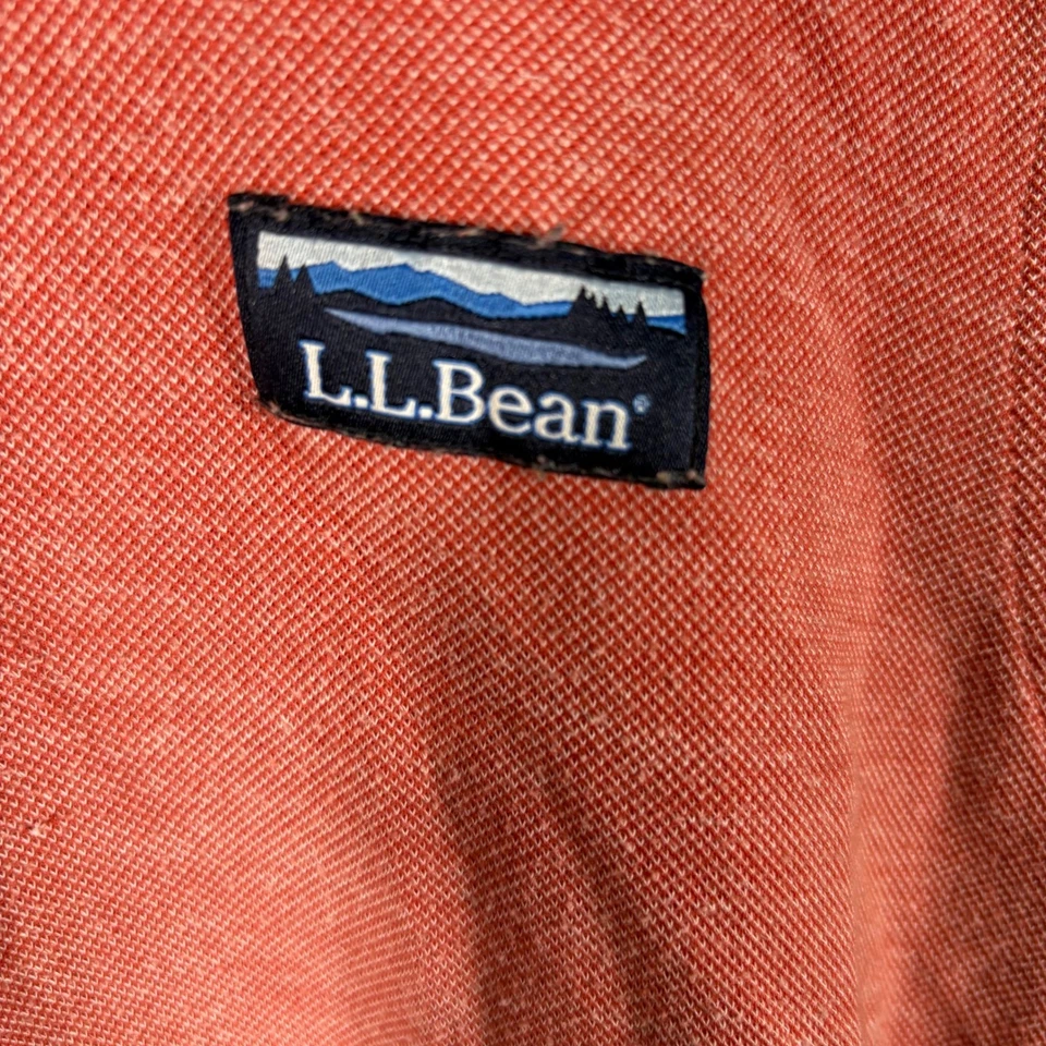 Suéter LL Bean Para Hombre Mediano Alto Calce Salmón Manga Larga Pullover Foto 4 de 4