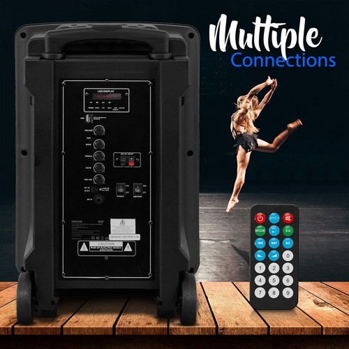 Pyle 12" Portable Bluetooth Speaker System - 800 Watts - Latest DJ LED Lights, K - Picture 2 of 8