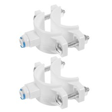  2pcs Drain Saddle Valve Clamp Quick Connect Hose Pipe Adapter For Reverse