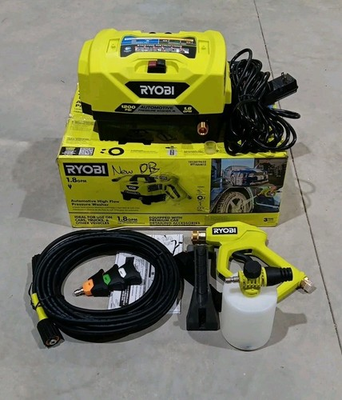 #ad RYOBI RY14AM12 1.8 GPM 1200 PSI Automotive High Flow Pressure Washer NEW $199.99