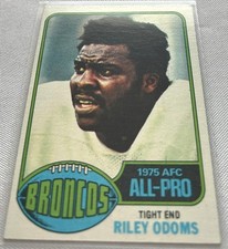 1976 Topps Football Riley Odoms Denver Broncos 1975 AFC All-Pro #320