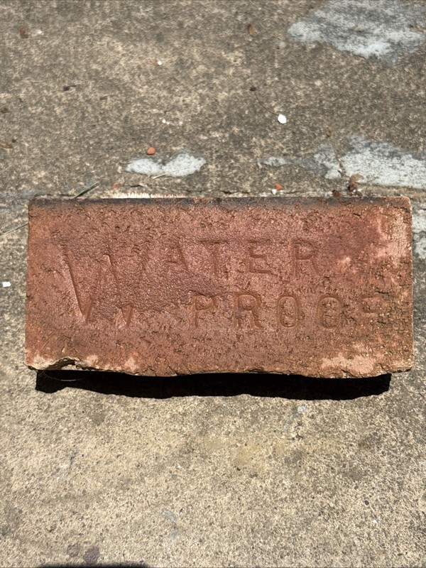 Antique Brick Labeled Waterproof Collectible Pennsylvania Brick