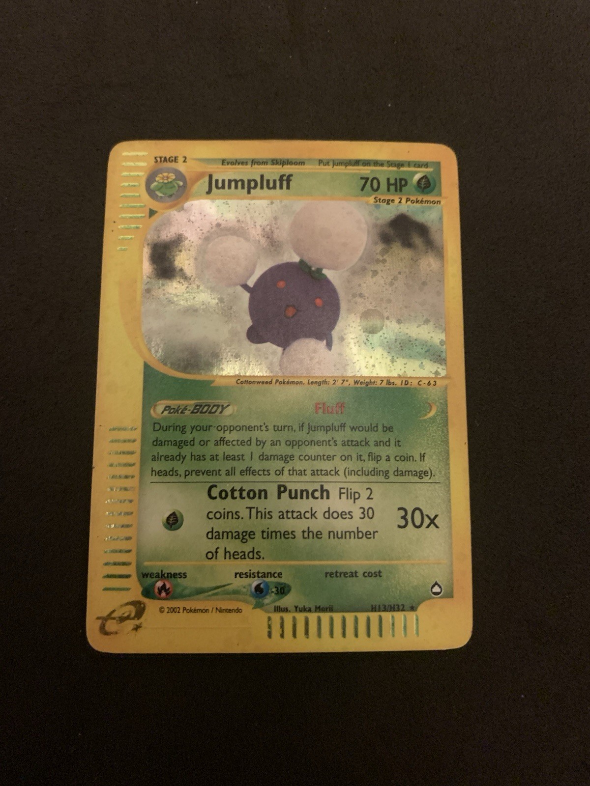 Pokémon Card Aquapolis Jumpluff H13/H32 MP