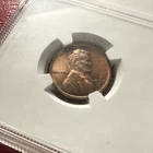 BU RED GEM 1957-D Lincoln Wheat Penny In Sample Case Actual Coin Fast S&H 1472