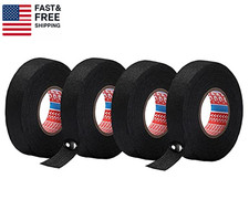 4 Rolls Wire Loom Harness Tape,High Temp Wiring Loom Harness Self-Adhesive Felt