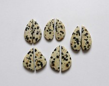 94.45 Cts Natural Dalmation Jasper 5 Match Pair Lot Cabochon Gemstone XH03