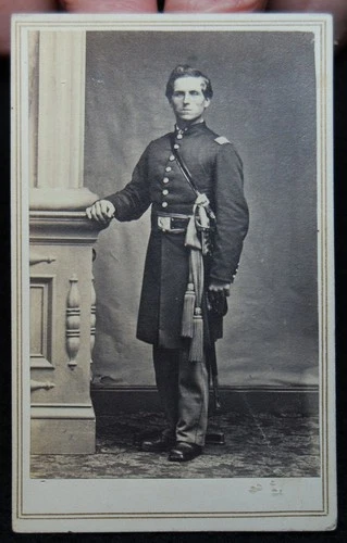 Civil War Army Officer's CDV Dress Uniform with Sword Sash Fond de Lac Wisconsin
