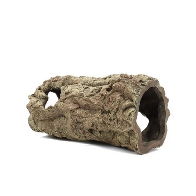 Reptile Terrarium Hideout Decor, Resin Wood Hide Decor for Reptiles, Fish, Am...