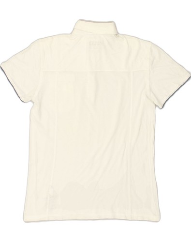PEPE JEANS Womens Polo Shirt UK 14 Large White Cotton AP48 - Picture 2 of 4