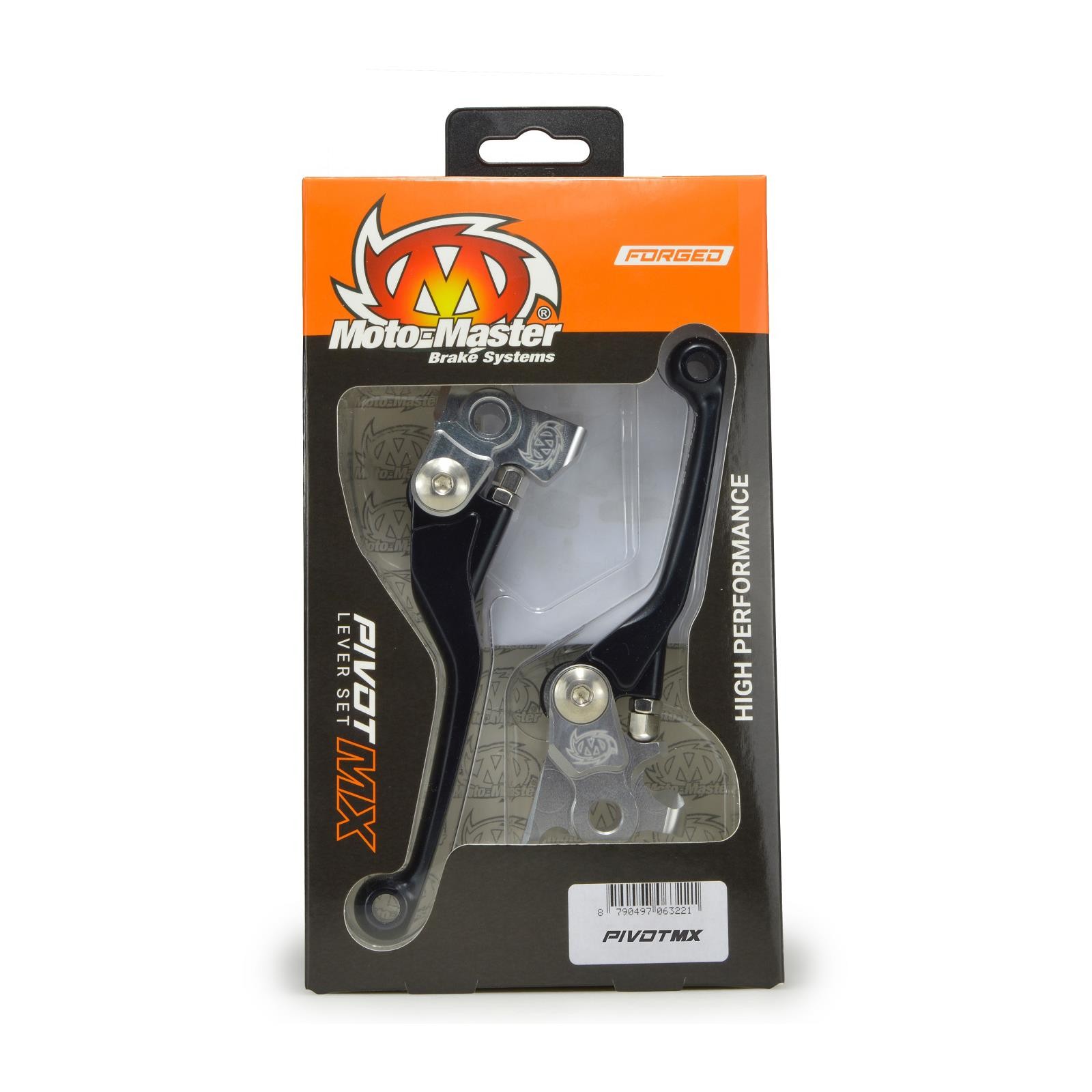 Moto-Master MX Pivot Lever Set  Forged Black Husqvarna MX Motocross