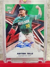 Topps 2026 Series 1 - Payton Tolle Rookie Auto Baseball Stars Green /99 Red Sox 