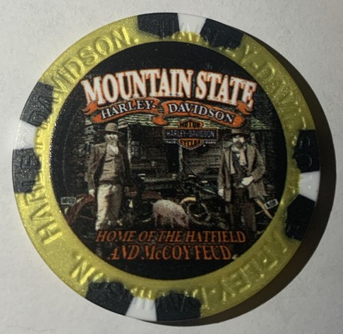 Harley Davidson Poker Chip HD Mountain State in Delbarton, WV geschlossen 30.08.25 - Bild 1 von 2