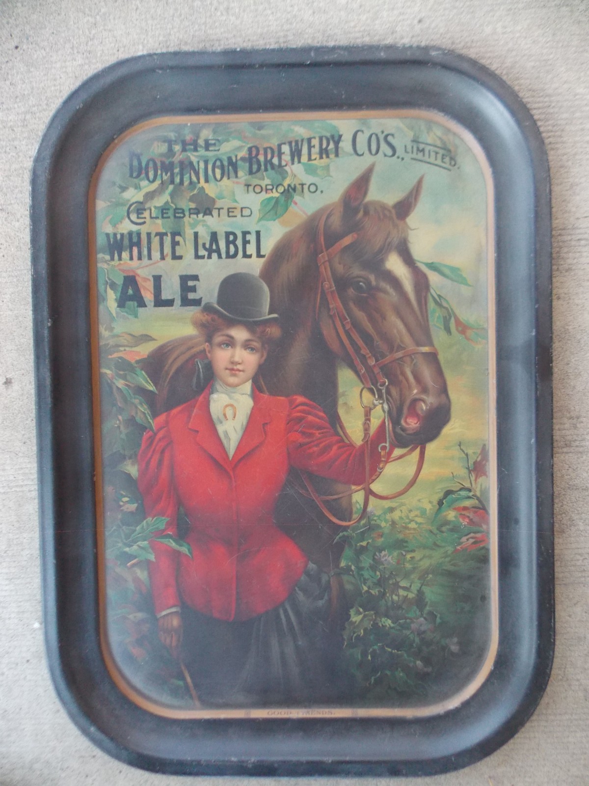 Pre Prohibition Beer Tray Dominion Brewing Co. Toronto Canada Antique Vintage