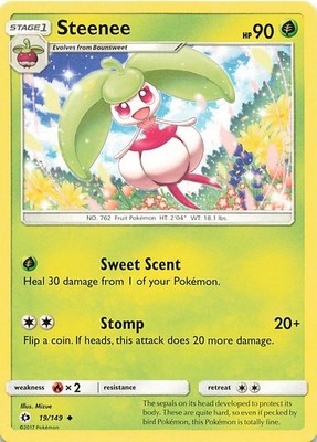 Steenee Uncommon SM Base Set 19/149 NM