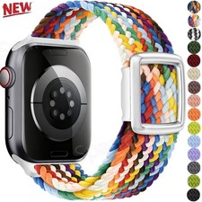 Magnetic Braided Nylon Band For Apple Watch Strap Ultra 3 Series SE3/7/8/9/10/11