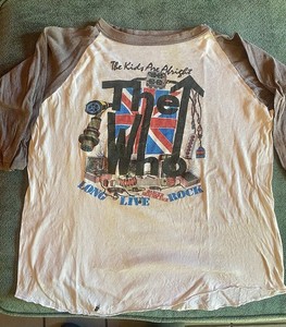 The Who Vintage Concert Jersey The Kids Are Alright Tour 1979 Size S/M Rare
