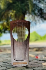 Handmade Rosewood lyre harp 7 string Pentatonic Design Free tuning key & string