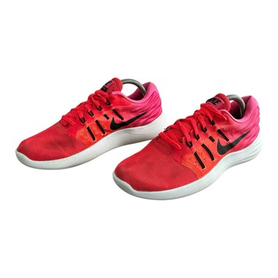 Nike Lunar Stelos Sneaker UK6,5 Neon Pink/Orange Sneaker Gym Sport Freizeit Run