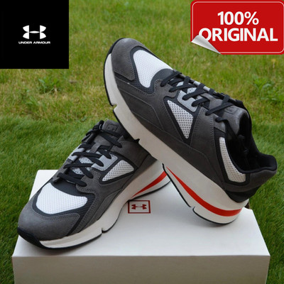 Herren Under Armour Turnschuhe Forge 96 Wildleder Turnschuhe Sneaker Grau Größe 9,5