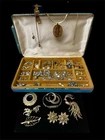 Vintage Estate Costume Jewelry Lot Some Signed High End Gold Tone Rhinestone +