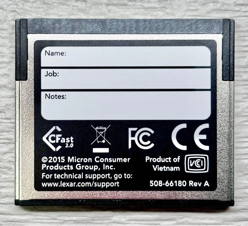 Lexar 256GB Professional 3500x CFast 2.0 Memory Card - Image 2 of 3