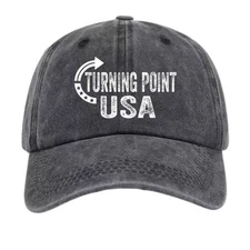 Turning Point USA Logo Graphic Patriotic Baseball Cap Adjustable Dad Hat