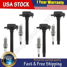 4 x Ignition Coils & 4 x Iridium Spark Plugs For Jeep Compass Cherokee 2.4L