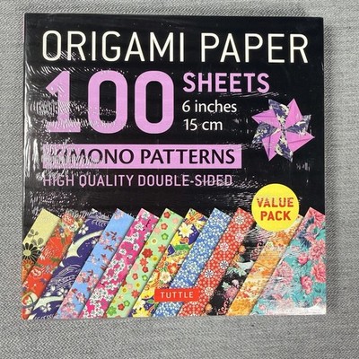 Origami Paper 100 Sheets Kimono Patterns 6'' (15 cm): Double-Sided Origami Sheets