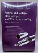 Great Courses Analysis & Critique How to Engage & Write (4 DVDs + GUIDEBOOK) NEW