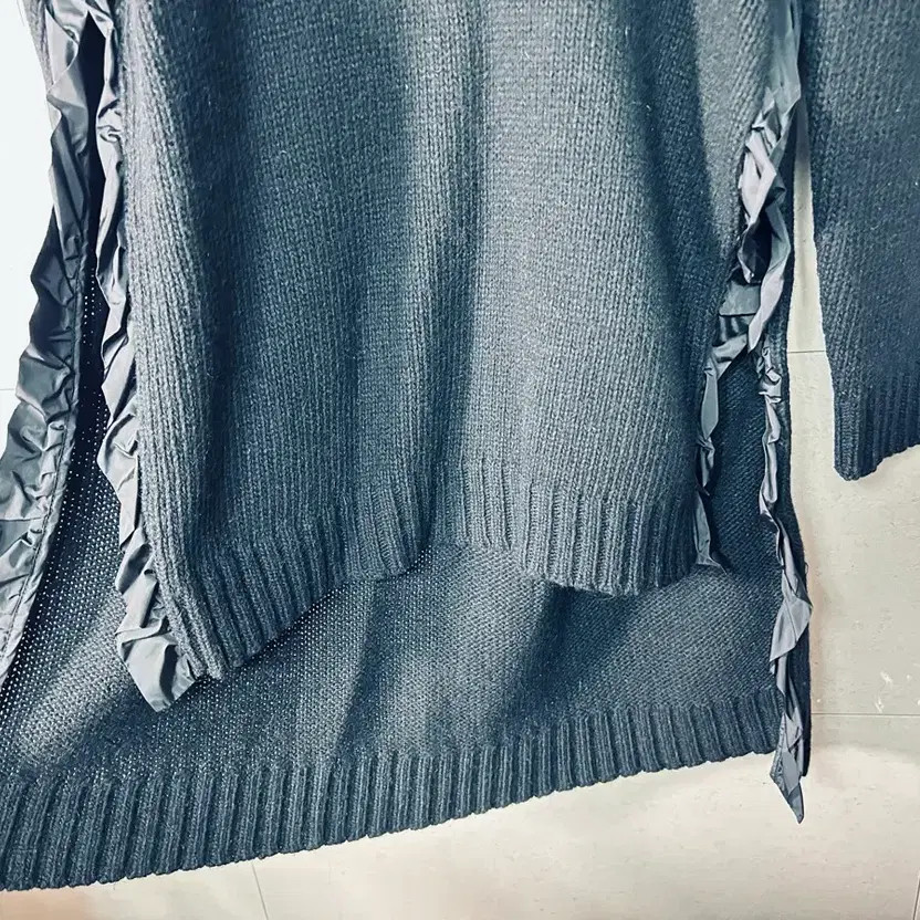 Moncler Black Long Knit Tunic Dress - Size L thumbnail 9