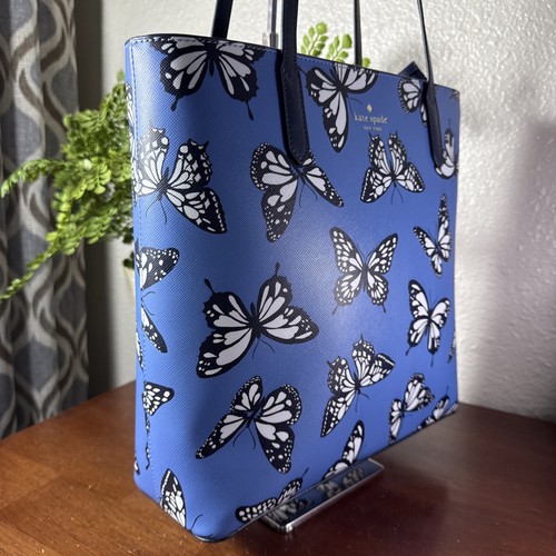 Borsa donna Kate Spade Jana Butterfly Sky P tote KB647-960 ottime condizioni - Foto 3 di 19