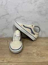 Vans Skate Old Skool Raw Canvas Blue Shoes VN0A5FCBACV Sz 4.5 New 500714