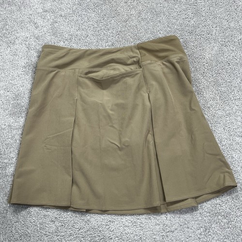 Athleta Girls 2XL/16 Skort Shorts Lined Skirt School Day Beige Stretch Pleated - Picture 5 of 16
