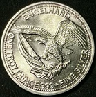 1985 1 Troy Ounce .999 Fine Silver Engelhard "American Prospector" Round