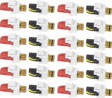 Speaker Snap Keystone Binding Posts 12 Pairs / 24 Pieces - White