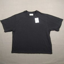 Absent Cropped Length Tee Shirt Mens AB Premium Black L New Adult Casual Cotton