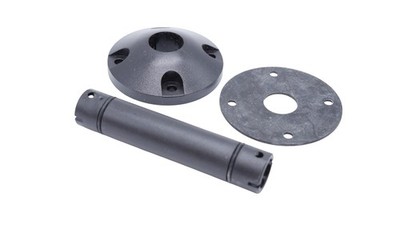 2 Stück Moeller SL-F100 Standfuß mit Rohr für Signalsäule schwarz 100mm