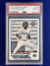 2023 Topps Pro Debut JACKSON CHOURIO #PD-40 PSA 10 Gem Mint Brewers Shockers