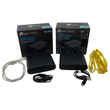 Lot of 2 TP-Link TL-WR1502X Wi-Fi 6 Ethernet Wireless Router L0001 VK