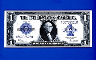 1923 $1 Silver Certificate HORSE BLANKET CRISP HIGHER GRADE NOTE