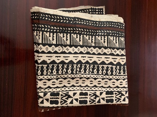 Vintage Fijian bark Tapa cloth 8' x 2' handmade