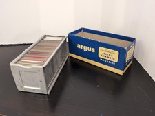 Vtg ARGUS Auto Slide Changer Trays Mag Germany, Track Race, More