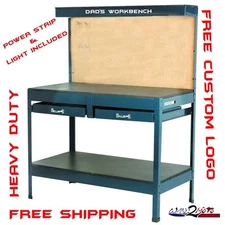 Garage Work Bench Table Reloading Machine Shop similar Gladiator Hobby Steel New