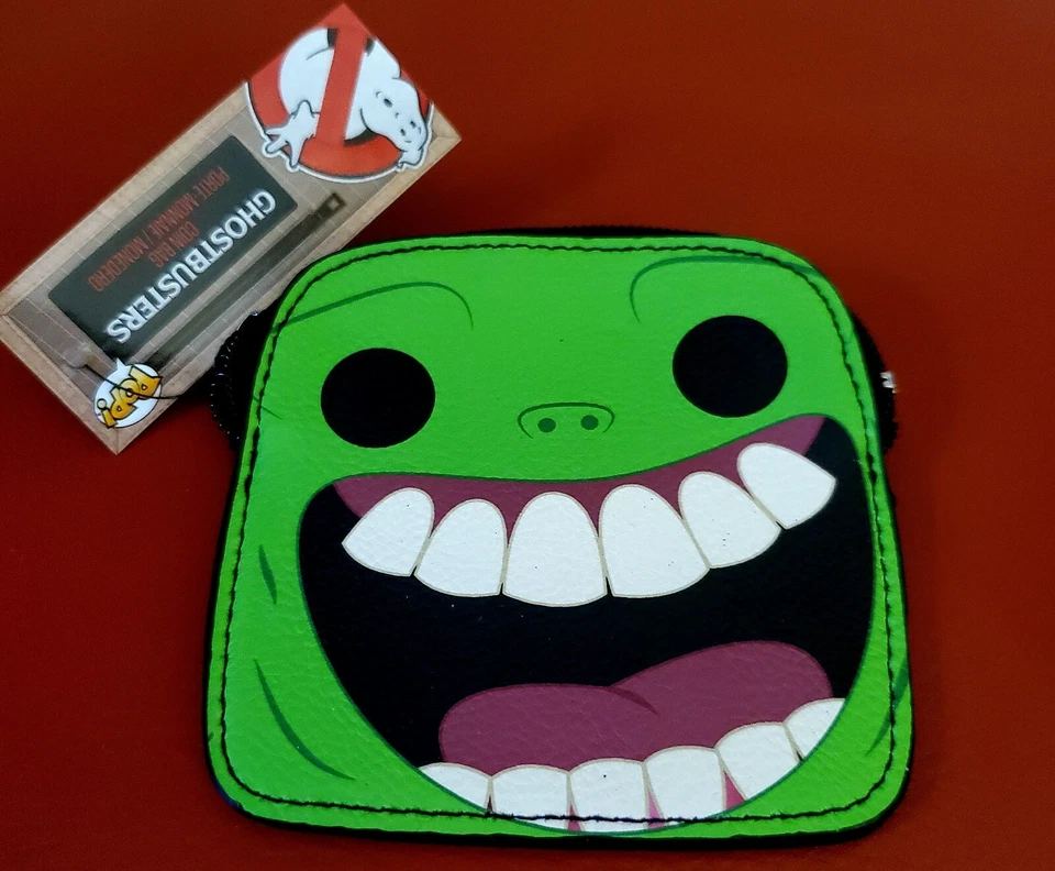 Ghostbusters Stay Puft Marshmallow Man & Slimer exclusivo de 2 caras Funko Coinbag Foto 2 de 4