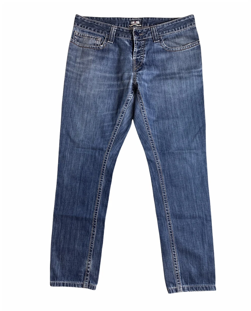 Jean Vintage Jean Paul Gaultier Denim Lavé - Taille S - Coupe Droite Années 2000