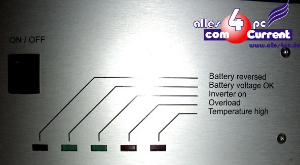 POWER ADAPTER DAUERLEISTUNG 48V DC AUF 230V AC UPS USV WECHSELRICHTER UMWANDLER - Bild 3 von 4